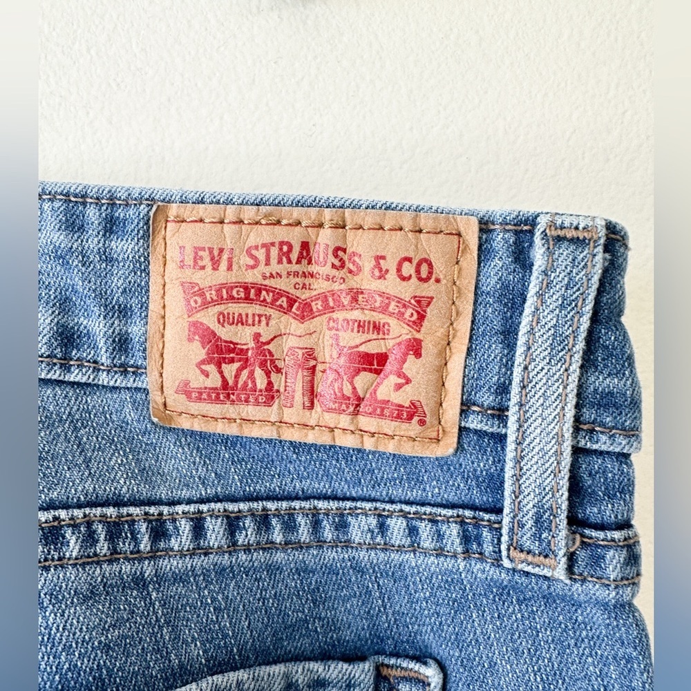 Levi 711 Skinny Denim Jeans - Mid Wash Blue / Size 30 - Picture 5 of 10